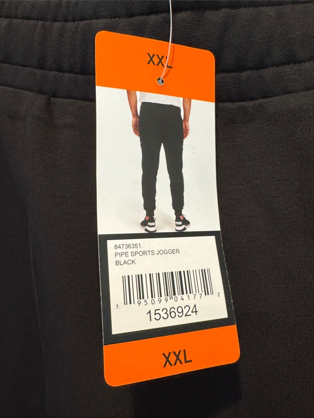 Puma Black Men's Pipe Sports Joggers